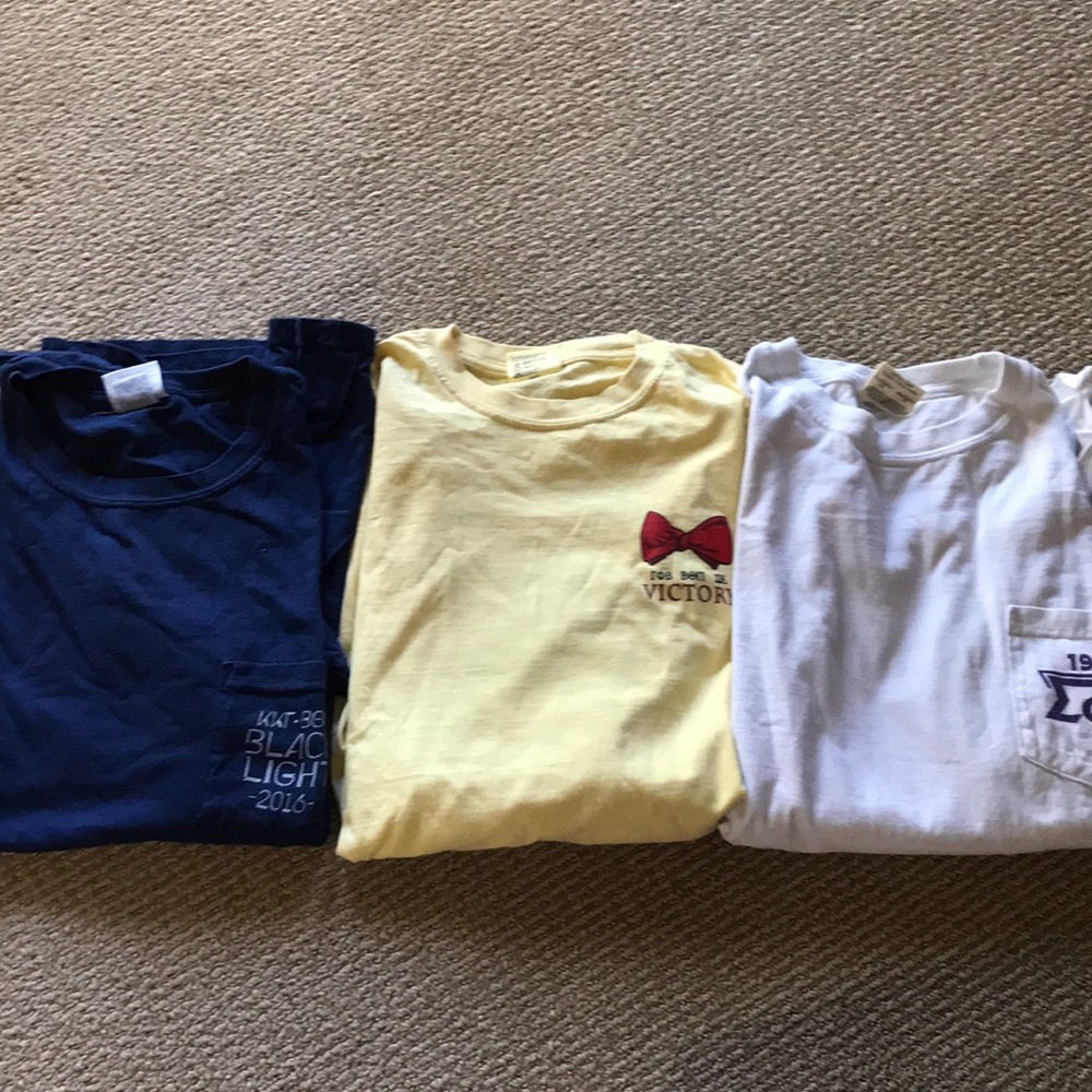 Frat comfort colors shirts. 2 Beta and Sig Ep Tees